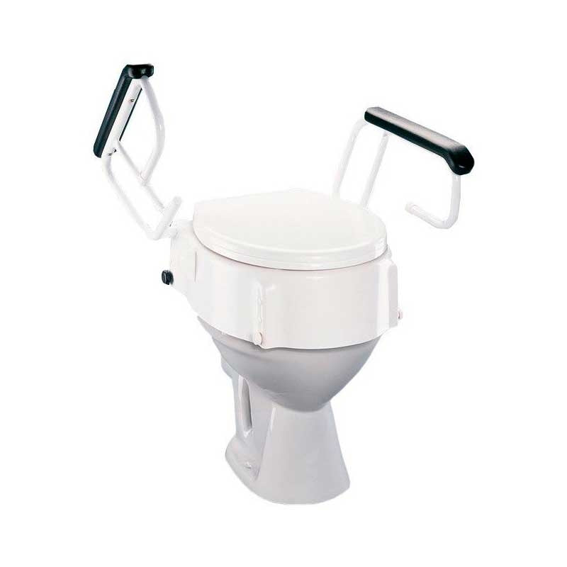 Assento Elevatório WC 5-10-15cm. com Tampa e Braços