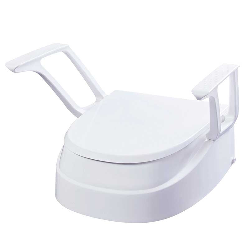 Assento Elevador WC 8-12-15cm Tampa e Braços — Sundo Homecare
