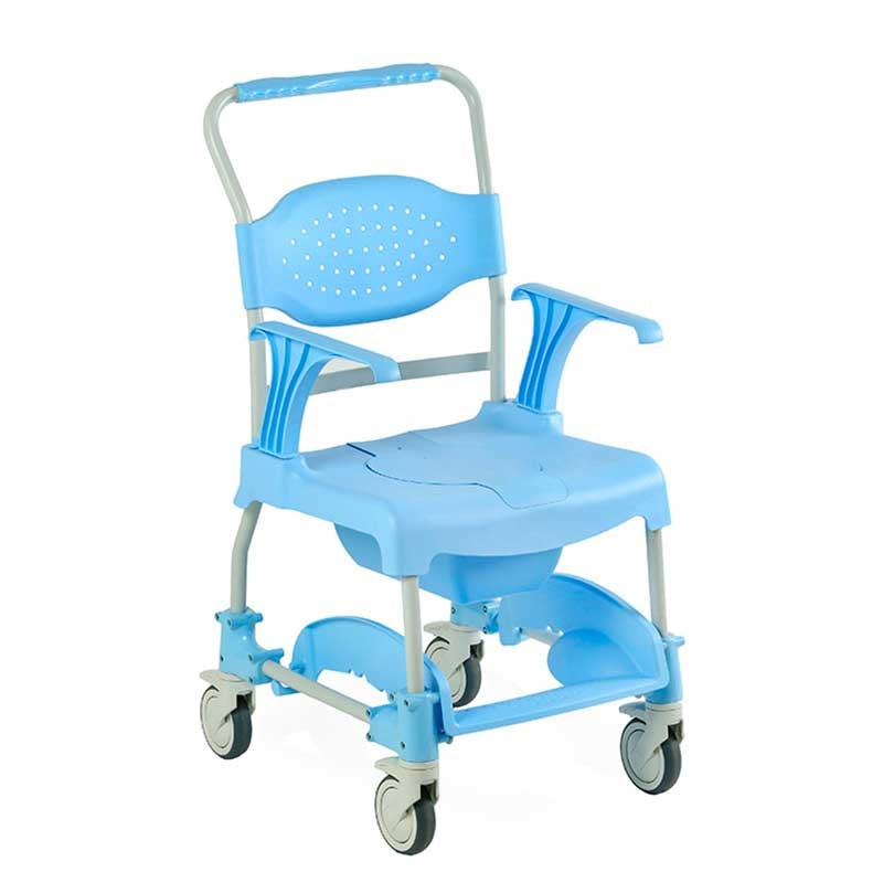 Cadeira de Rodas para Duche com Sanita