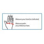 Guantes edema - dedos medio-tapados sobre la muñeca