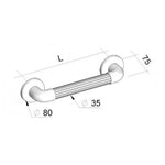 Asidero de pared plástico