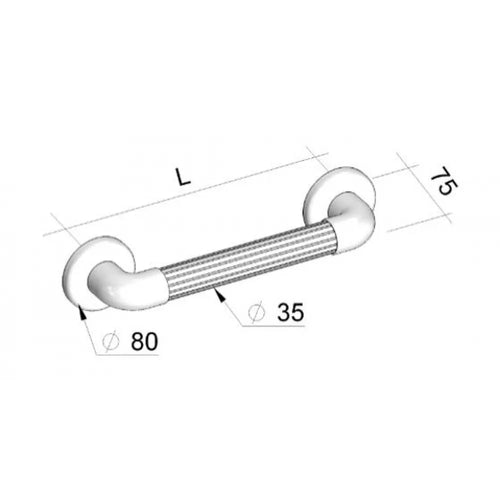 Asidero de pared plástico