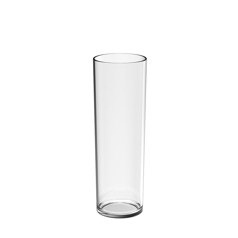 Copo Tubo Irrompível Transparente 220ml. (24uds)