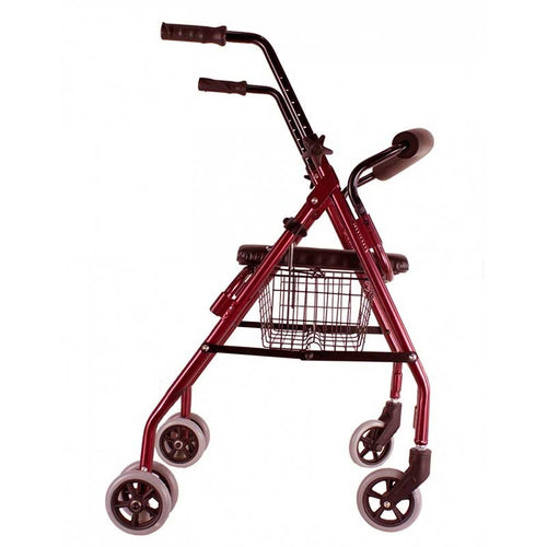 Andarilho Rollator Plegável Freio de Pressão