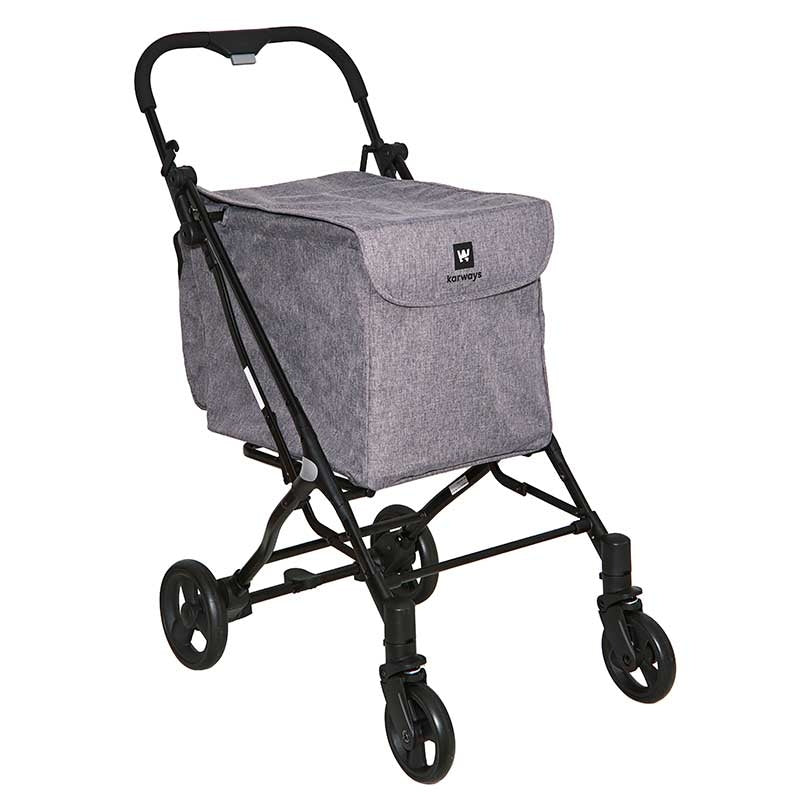 Carrinho de Compras Plegável Oslo -Grey-