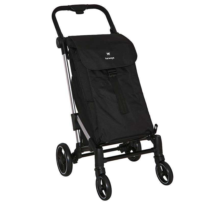 Carrinho de Compras Plegável Voss -Preto-