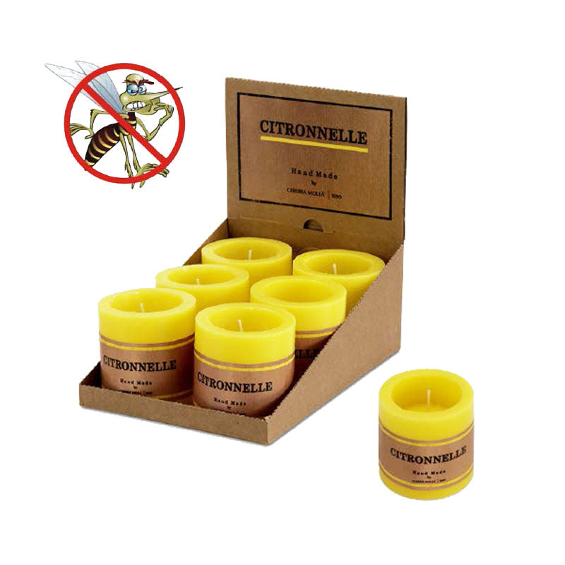 Vela Oca Antimosquitos Citronela (8x8cm.)