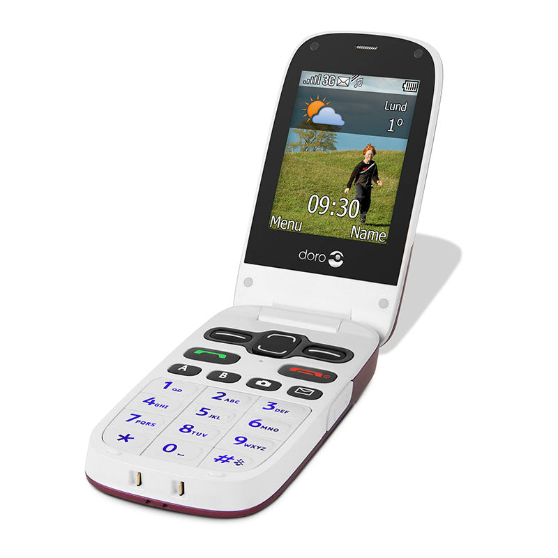 Doro PhoneEasy 622 - Telemóvel com Tampa - Burgundy -