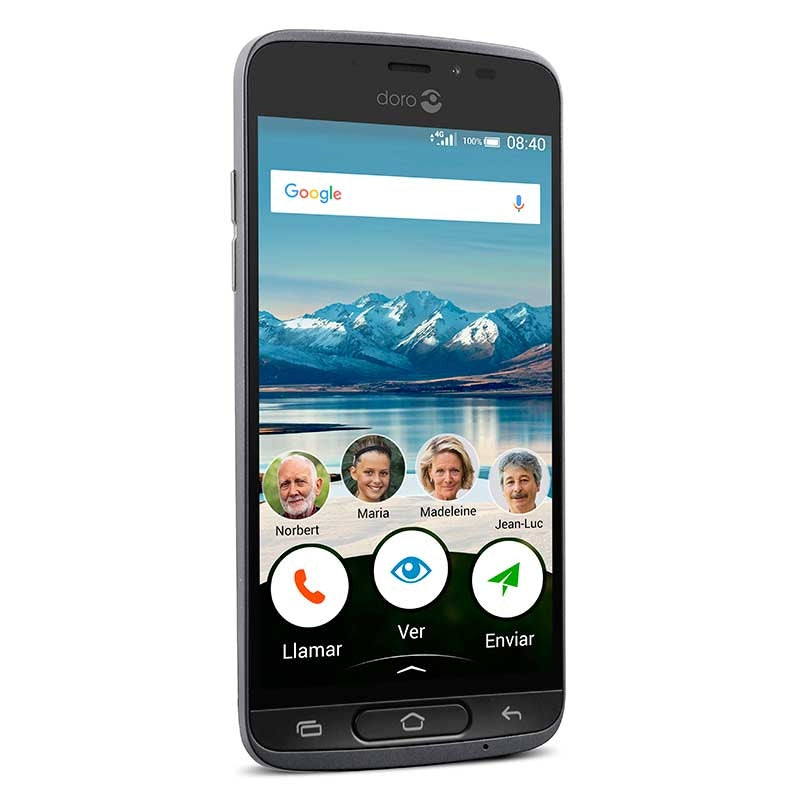 Telemóvel (Doro 8040) Smartphone Tátil -Preto- — Doro