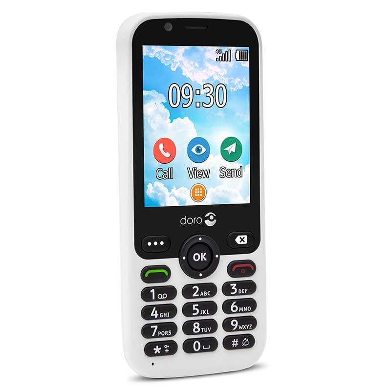 Telemóvel (Doro 7010) Ecrã, Apps, 4G -Branco-