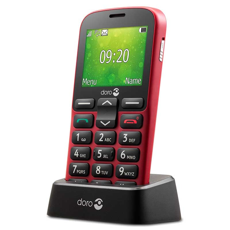 Telemóvel (Doro 1380) Teclas Grandes -Vermelho-