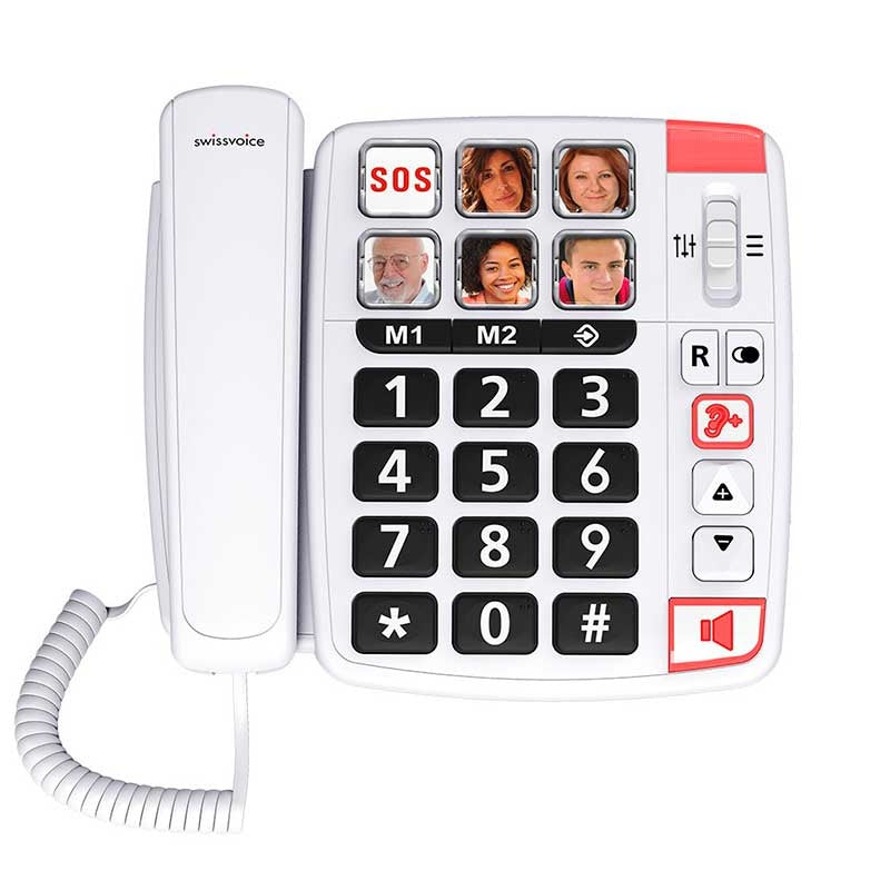 Telefone Amplificado com Fotos Xtra 1110 — SwissVoice
