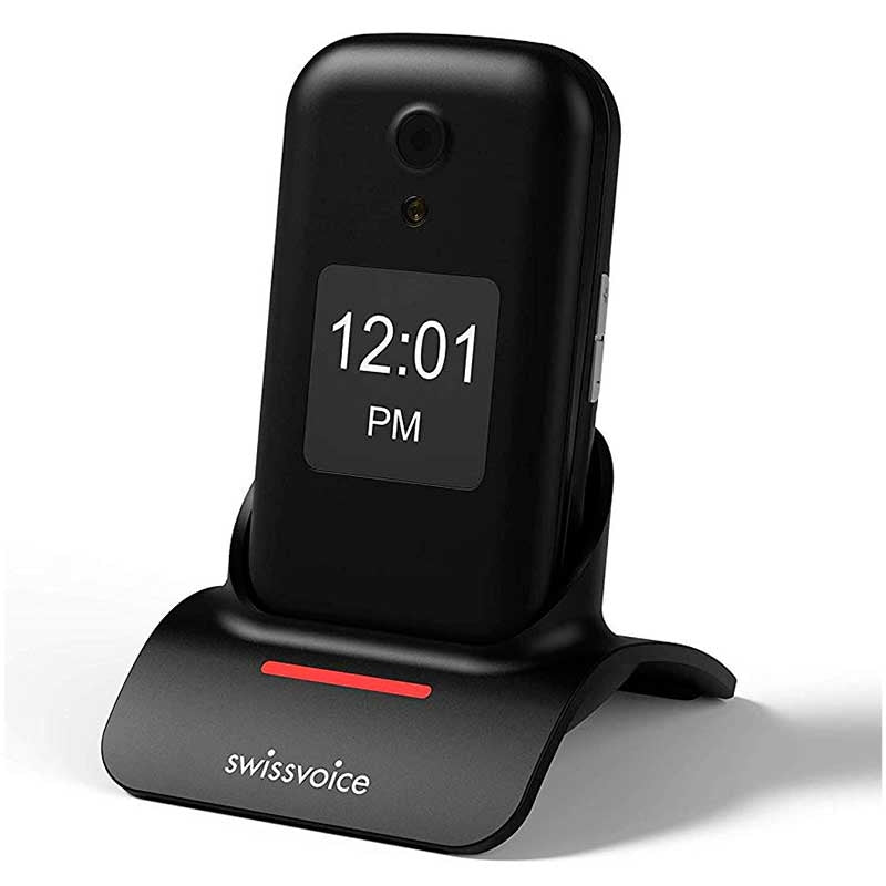 Telemóvel com Tampa D28 -Preto-
