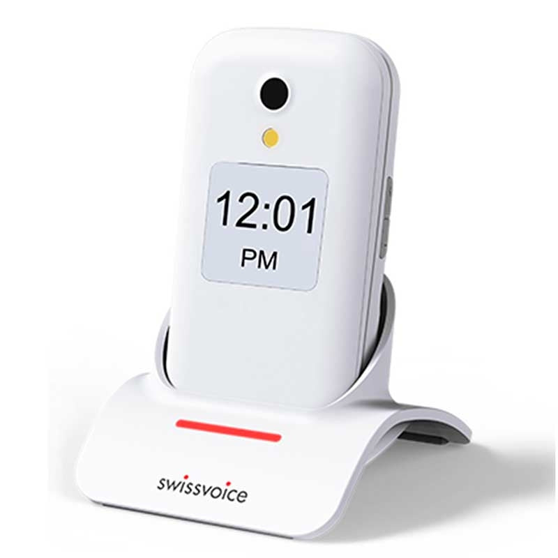 Telemóvel com Tampa D28 -Branco-