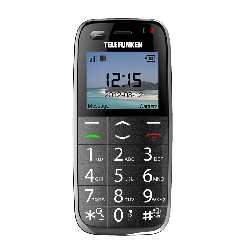 Telemóvel Teclas Grandes Telefunken TM400 -Preto-