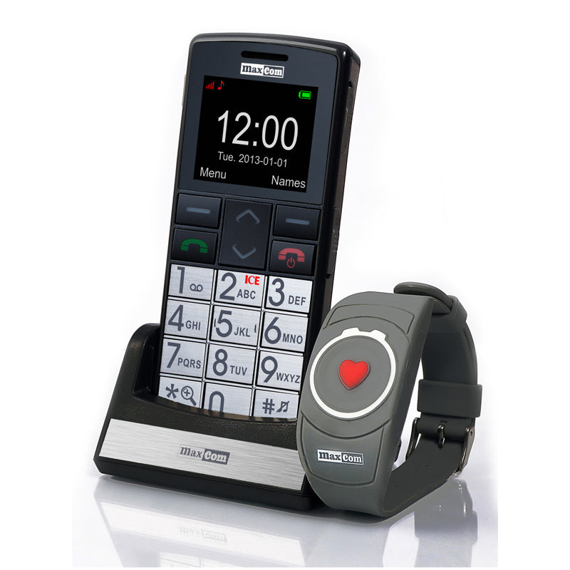 Telemóvel com Pulseira S.O.S. / Teleassistência Maxcom MM715 BB
