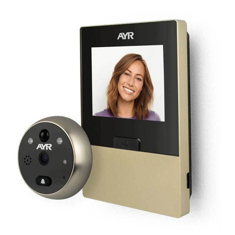 Olho Mágico Digital Ecrã 2,8' WiFi+Telemóvel -Níquel-