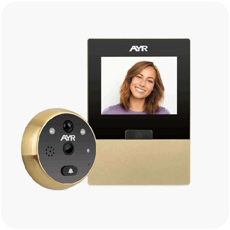 Olho Mágico Digital Ecrã 2,8' WiFi+Telemóvel -Latão-