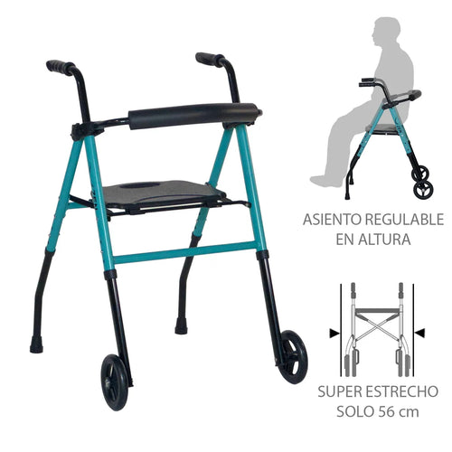 Andador de aluminio ZEN ROLLER