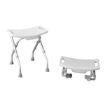 Banqueta de Ducha Regulable y Plegable