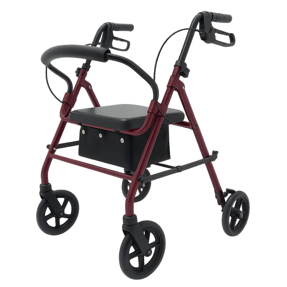 Rollator Alum. Plegable con Frenos (rojo)