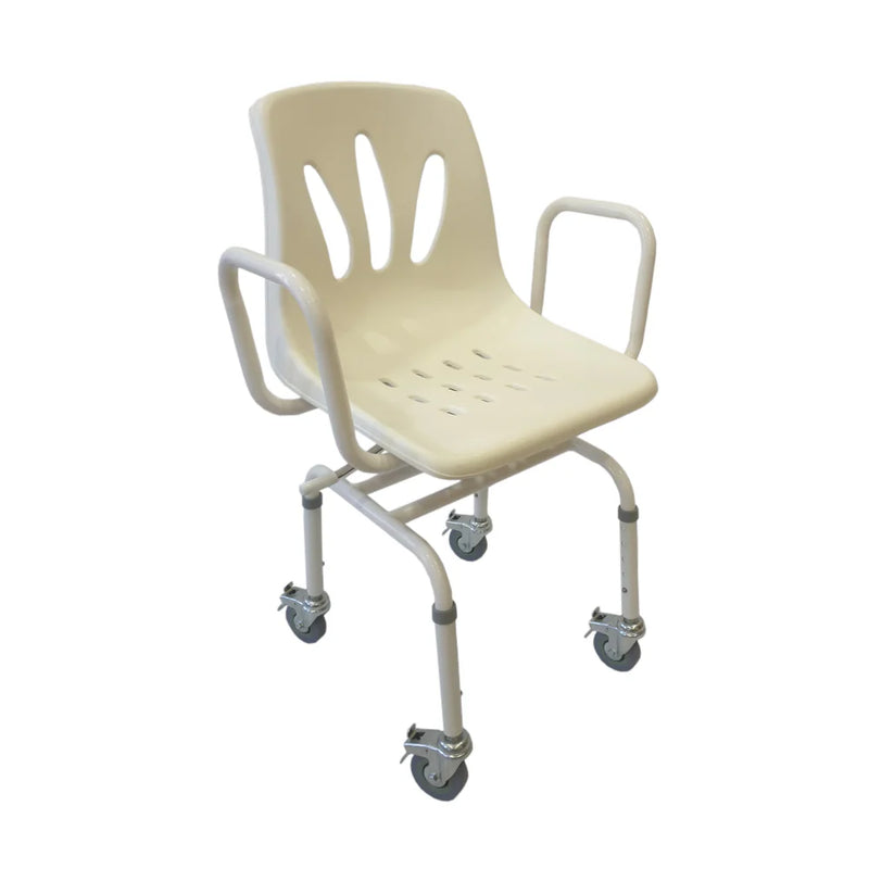 Silla de Ducha Giratoria con Ruedas