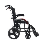 Silla de Ruedas Alu Trans Brz Abatibles