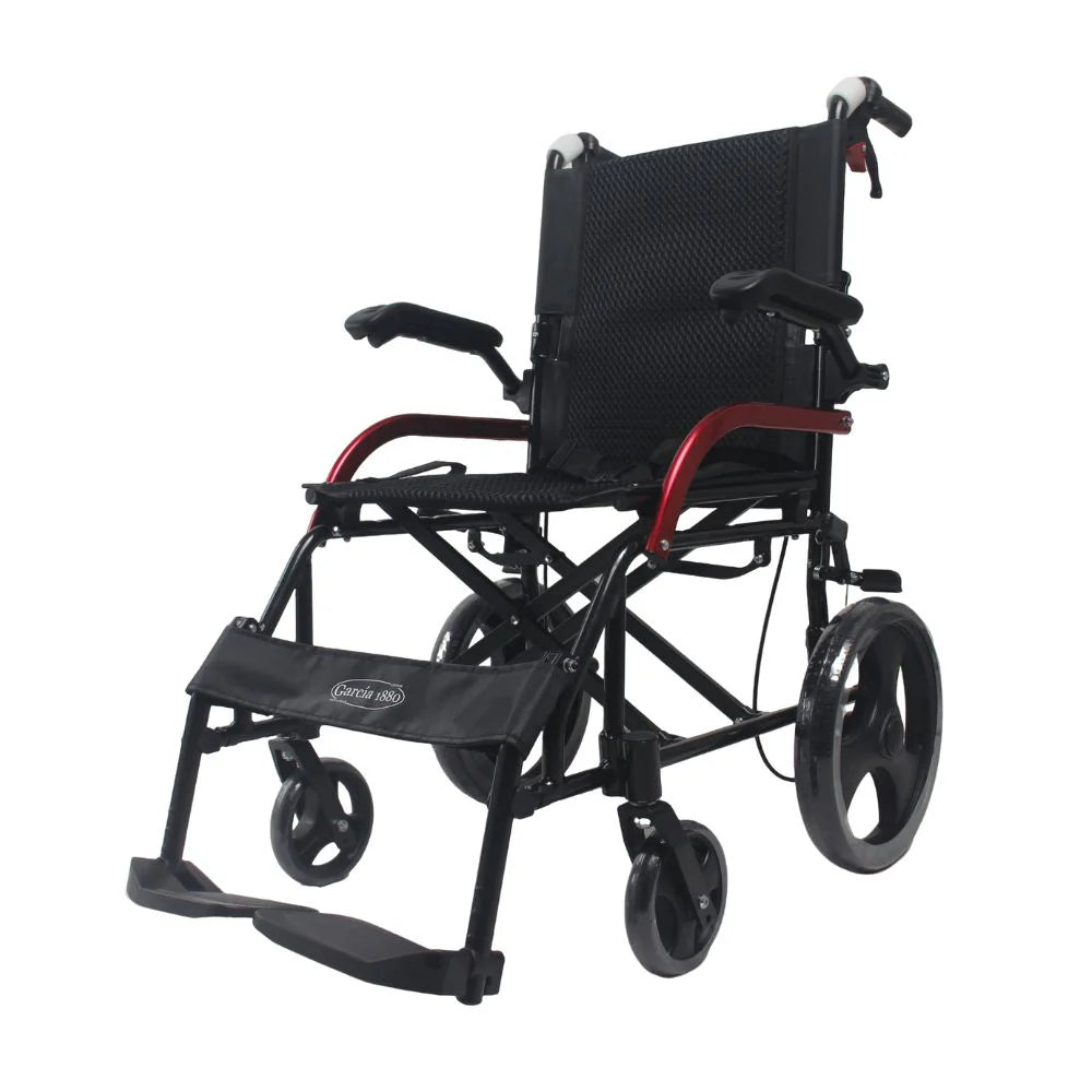 Silla de Ruedas Alu Trans Brz Abatibles