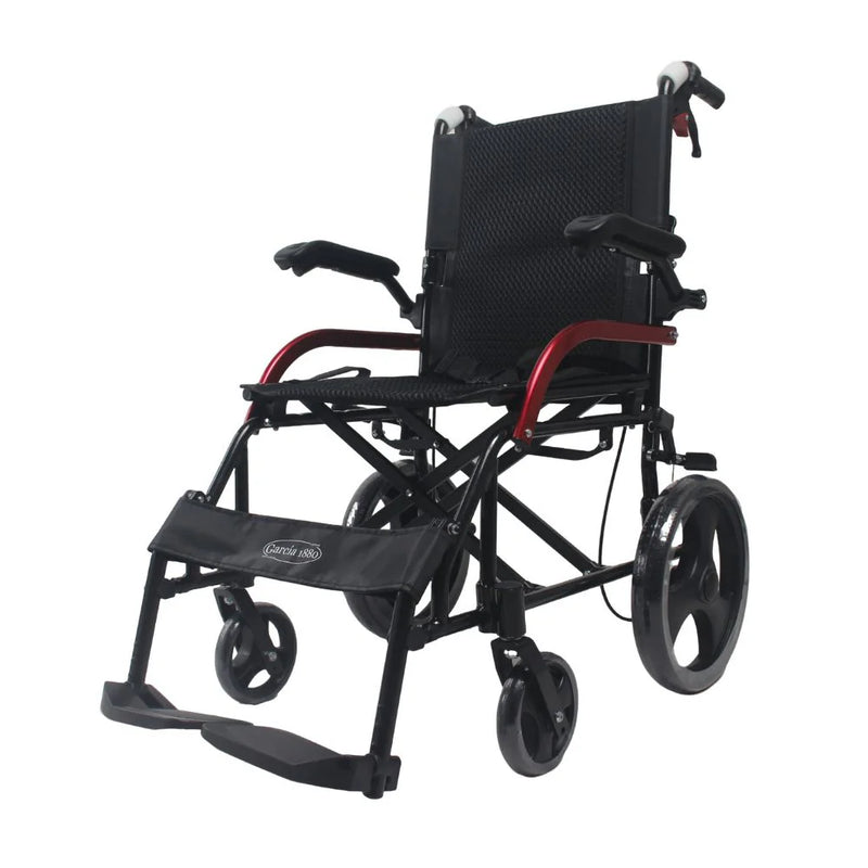 Silla de Ruedas Alu Trans Brz Abatibles