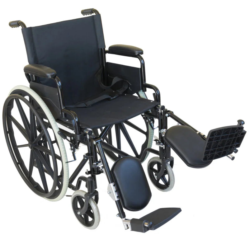 Silla de Ruedas Autopropulsable, Reposapies Elevable