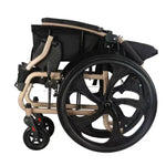 Silla de Ruedas de Alum. Autopropulsable, B. Abatibles, Gold