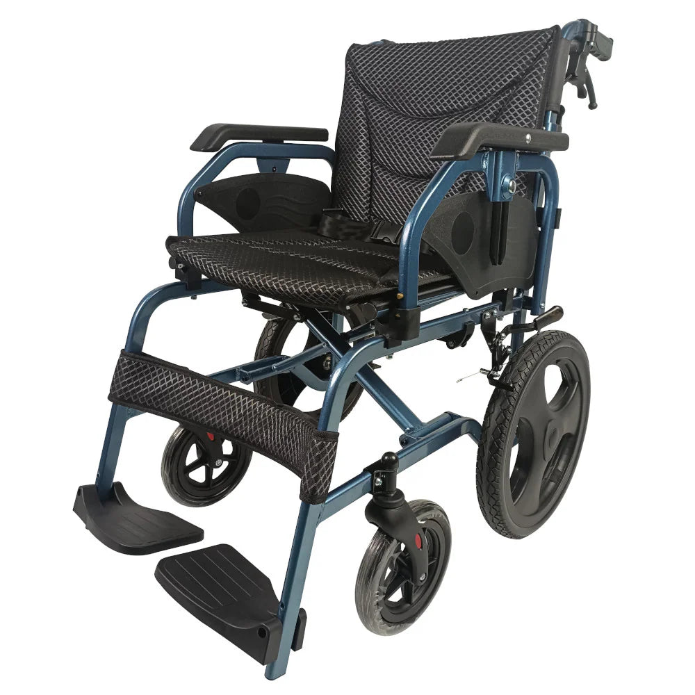 Silla de Ruedas Transporte Alum. Acolchada High End