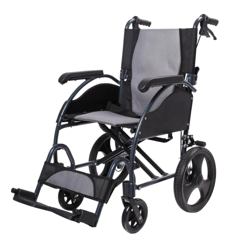 Silla de Ruedas Transporte Alum. y Frenos